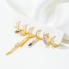 Conjunto de Pendientes de Cadena con Borla de Plata S925 de Lujo Ligero Más Vendido en Europa y América con Pendientes de Circonita de Colores, Conjunto de Seis Piezas para Mujeres al por Mayor