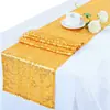 Bandera de Mesa de Lentejuelas al por Mayor Bandera de Mesa para Hotel Boda Decoración Navideña Ins Poliéster Cuadrado Lentejuelas Brillantes Versión Completa Bordado