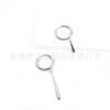 F136 titanio pendiente de aro colgante gota de agua aretes fabricantes transfronterizos aleación de titanio G23 joyería para piercing corporal espiral de hueso de oreja