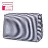 Bolsa de cosméticos de viagem listrada bolsa de lavagem feminina portátil grande capacidade bolsa de armazenamento de cosméticos fabricante LOGO imprimível