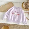 Sudadera Infantil para Niñas Primavera/Otoño 2026 Estilosa Nueva Sudadera para Bebé Estilo Princesa Otoño/Invierno Parte Superior Pequeña/Mediana Artículo Popular para Niños Manga Larga