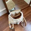 Mochilas con Cordón y Tapa Plegable de Nuevo Estilo para Niñas y Estudiantes, Bolsos Elegantes con Bloques de Color, Mochilas Pequeñas Casuales para Salir