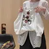 Conjunto de sudadera para niños, nueva colección primavera/otoño, moderno y a la moda, con un diseño de muñeca 3D en la sudadera y los pantalones, un conjunto de dos piezas para niños y niñas