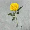 Rosa Veludo Pérola Única Flor Artificial Simulação Casamento Decoração Casa Hotel Cenário Rosa Única