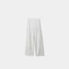 Pantalones Casuales de Pierna Ancha de Lino Lyocell para Mujer, Nuevo Estilo Primavera/Verano 2026, Pantalones para Figura de Pera, Cintura Alta, Adelgazantes, Pantalones Largos hasta el Suelo