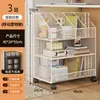 Estante de Almacenamiento para Mochilas Carrito Móvil para Snacks Estante de Almacenamiento para Libros Gadget para Mesa de Sala de Estar en Casa Gabinete con Ruedas Deslizantes