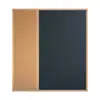 Quadro Fangyuan de Cortiça, Lousa e Quadro Branco Combinado, Quadro para Ensino Doméstico, Tamanho Grande, Magnético, para Rabiscos e Fotos