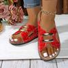 Novo Transfronteiriço Amazon 43 Tamanho Grande Sapatos Femininos Cortiça Sola Grossa Recortes Fivela de Metal Costura Sola Boca de Peixe Chinelos