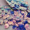 Adornos de conchas marinas doradas pequeñas de 13 mm lentejuelas escamas de pez estilo antiguo maquillaje de sirena accesorios para ojos pegatinas de esquina materiales DIY