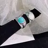 Anillo Sencillo de Jade con Patrón Ondulado para Mujer, Suave y Elegante, Versátil para el Trabajo, Diseño de Nicho, Exquisita Joyería de Anillo