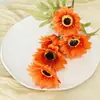 Flor Artificial de Margarita Gerbera Flor Falsa Boda Salón de Bodas Arreglo Floral Decoración del Hogar Fabricante Mayorista Transfronterizo