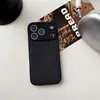 Funda de Teléfono Móvil de Cuero Liso con Patrón de Hoyos de Luna Adecuada para Apple 17Promax Tendencia 16 Cubierta Protectora Anti-Caídas 11 Color Puro 15Pro