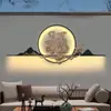 Nueva Lámpara de Pared Decorativa para Patio de Villa Estilo Chino, Regulable, Energía Solar, Creativa, Acero Inoxidable, Lámpara de Pared con Sombra de Agua