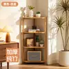 Estante de almacenamiento simple de bambú para cocina, hogar, sala de estar, dormitorio, gabinete de almacenamiento multicapa multifuncional, organizador de pie