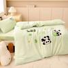 Tipo Otoño e Invierno una Manta de Felpa de Leche Bordada Cubierta de Cama de Guardería Juego de Tres Piezas Relleno de Colcha de Algodón para Niños Juego de Seis Piezas