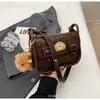 Bolso Pequeño Retro Británico para Mujer 2026 Nueva Moda Nicho Versátil Bolso Cruzado Texturizado para Viajes Diarios Hombro Sillín