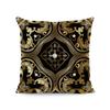 Funda de Almohada Geométrica Abstracta Hoja Dorada Temu Transfronteriza Cojín Bohemio para Oficina Cojín Estampado para Sofá