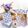 Papel de Copia Patrón Cuadros Azules Wx203 17g Papel de Envoltura a Prueba de Humedad para Dulces de Regalo Papel Decorativo de Flor de Pera