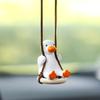 Pato Amarelo Pequeno para Carro Pingente de Carro Pato Balançante Moderno Desenho Animado Fofo para Decoração de Interior de Carro
