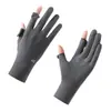 Luvas de Proteção Solar Femininas Resistentes a UV Tela Sensível ao Toque Outdoor Dirigindo Antiderrapantes Proteção Solar Verão Leves Equitação Luvas de Seda de Gelo