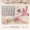 Brinquedo de corda de algodão para animais de estimação, estilo desenho animado de rato, com padrão de abacaxi, pelúcia, brinquedo durável para cães, para filhotes roerem, aliviar o tédio e como companhia