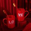 Suministros de boda al por mayor personalizados creativos lavado Amor enjuague bucal Taza boda novia acompañar pareja Taza para dientes