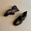 Mocasines de Punta Redonda con Suela Gruesa, Silenciosos y Cómodos, de Corte Profundo para Commuting para Mujer