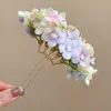 Pasador de Tela Flor Estrellada 2026 Nuevo Estilo Estilo Bosque Dulce y Fresco Pasador Nicho Accesorio para el Cabello de Alta Gama para Mujeres