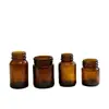 Botellas de Vidrio Enzimático de Color Ámbar al por Mayor del Fabricante, Frascos Resistentes a la Luz, Botellas Farmacéuticas, Frascos Sellados de Boca Ancha de 10 ml