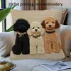 Funda de almohada con estampado de animal popular de Temu transfronteriza Cojín suave personalizado para sofá Funda de almohada decorativa para el hogar y el dormitorio