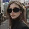 Nuevas Gafas de Sol Retro Europeas y Americanas de Marco Grande para Mujer, Gama Alta, Adelgazantes para Caras Grandes, Anti-UV, Gafas de Sol con Montura Ovalada