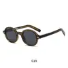 Suministro exclusivo transfronterizo Uña de arroz marco de gafas de aguja plana gafas de sol con sensación de alta gama para mujer gafas de sol con protección UV tapón de ácido propiónico TR