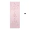 Venta al por mayor del fabricante Esterilla de Yoga de Caucho PU Caucho Natural Antideslizante Línea de Postura Esterilla de Fitness Esterilla de Lujo Esterilla de Yoga Engrosada