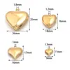 Pendientes de Corazón de Melocotón Colgante de Corazón con Forma de Corazón de Amor Colgante Dorado Brillante Pulsera Colgante Accesorios para Collar DIY