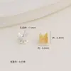 Folheado a Ouro 18K Colorido Conservável Oco Suporte de Flor de Cintura Fina Contas Espaçadoras DIY Suporte de Flor Dupla Face Pulseira de Cristal Acessórios de Joias