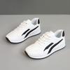 [Personalizado] Lf906 Zapatos Blancos Transpirables Nuevos 2025 Primavera y Otoño Resistentes al Desgaste y que Aumentan la Altura Casual Estilo Coreano Preppy Board