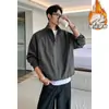Chamarra bomber Cleanfit desestructurada con cuello alto, chaqueta corta estilo béisbol para hombre, prenda exterior de trabajo de corte regular