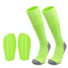 Calcetines Deportivos de Fútbol con Bolsillos para Espinilleras, Set de Dos Piezas, Planta Engrosada de Toalla, Combinación Antideslizante de Calcetín y Espinillera, Calcetines Largos Integrados