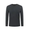 Camada de Base Térmica com Zíper Parcial Fitness Secagem Rápida Camisa Esportiva Personalizada Transfronteiriça Camiseta Masculina de Manga Longa com Toque de Luxo