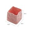 Novo conjunto de pote de garfo de fruta de cerâmica estilo creme criativo pote de armazenamento de queijo alto valor de cor conta redonda garfo de fruta colher atacado