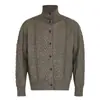Suéter Cardigan Estilo Old Money Americano para Hombres y Mujeres Otoño/Invierno Aspecto Vintage Desgastado Estilo Perezoso Ropa de Punto Cálida Moderna