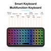 Nuevo Teclado Mini M7 con Retroiluminación de Colores, Carga Tipo-C, para Tableta, Teléfono, Portátil, Teclado Bluetooth Luminoso