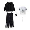 Ropa de Hip-Hop Infantil de Moda Primavera y Otoño Sudadera de Marca de Moda Hip-Hop para Niños Traje Ropa Suelta de Hip Hop para Niños para Actuación