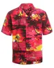 Camisa Hawaiana Estampado 3D Cuello Redondo Manga Corta Sin Planchar Camisa para Hombre Top Casual