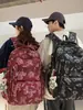 Mochila Estilo Japonés Ins Minimalista con Estampado de Estrellas, Modelo de Alta Calidad con Amortiguación de Aire, Mochila Deportiva Elegante para Estudiantes de Secundaria