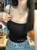 Camisole Zhenhongqing nova justa modeladora com bojo, peça básica para usar por baixo ou por cima, cor sólida, para mulheres
