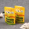 Bolsa de Envasado al Vacío para Alimentos Bolsa Auto-soportante Auto-sellante de Papel Kraft y Lámina de Aluminio Puro para Arroz Ladrillo de Arroz Zongzi Impresión