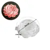 Molde de Silicone para Suculenta Freesia Lótus em Resina Cristalina, Molde para Ornamento de Pedra Difusora de Aroma em Gesso para Vela Perfumada