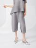 Pantalones Cortos de Verano para Mujer Pantalones Sueltos de Gama Baja Pantalones de Moda Plisados Calidad de Mostrador Miyake Pantalones Harem Casuales