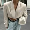 Nuevo blazer corto estilo británico para mujer, otoño de 2026, chaqueta casual de corte holgado de alta gama para mujer, venta transfronteriza